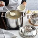 Silver 7 Marmite Inox 24 cm 7,5 L avec Couvercle - Demeyere