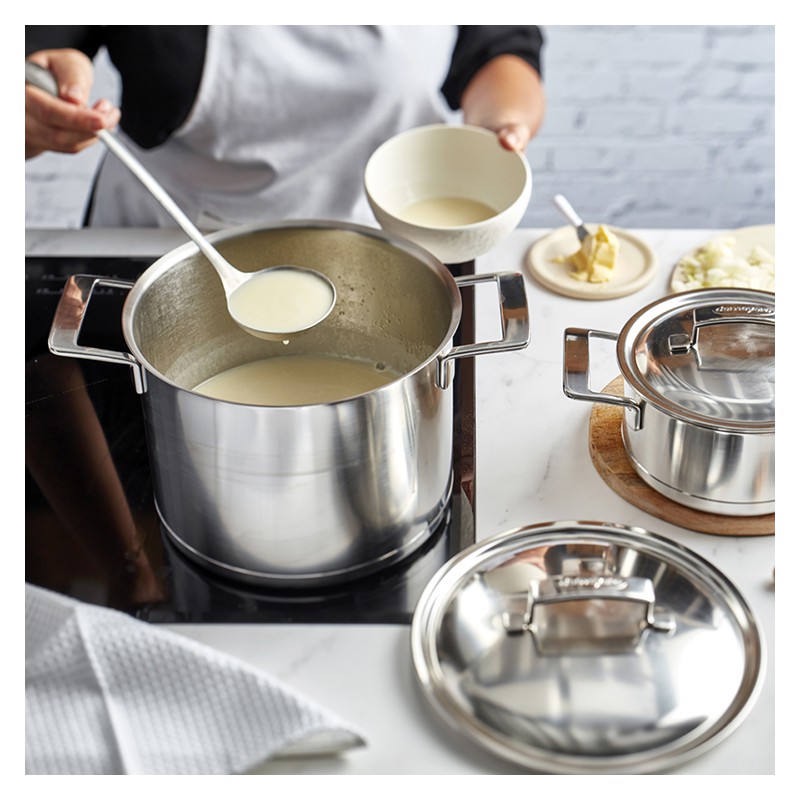 Silver 7 24 cm 7,5 liter RVS Soeppan met Deksel - Demeyere