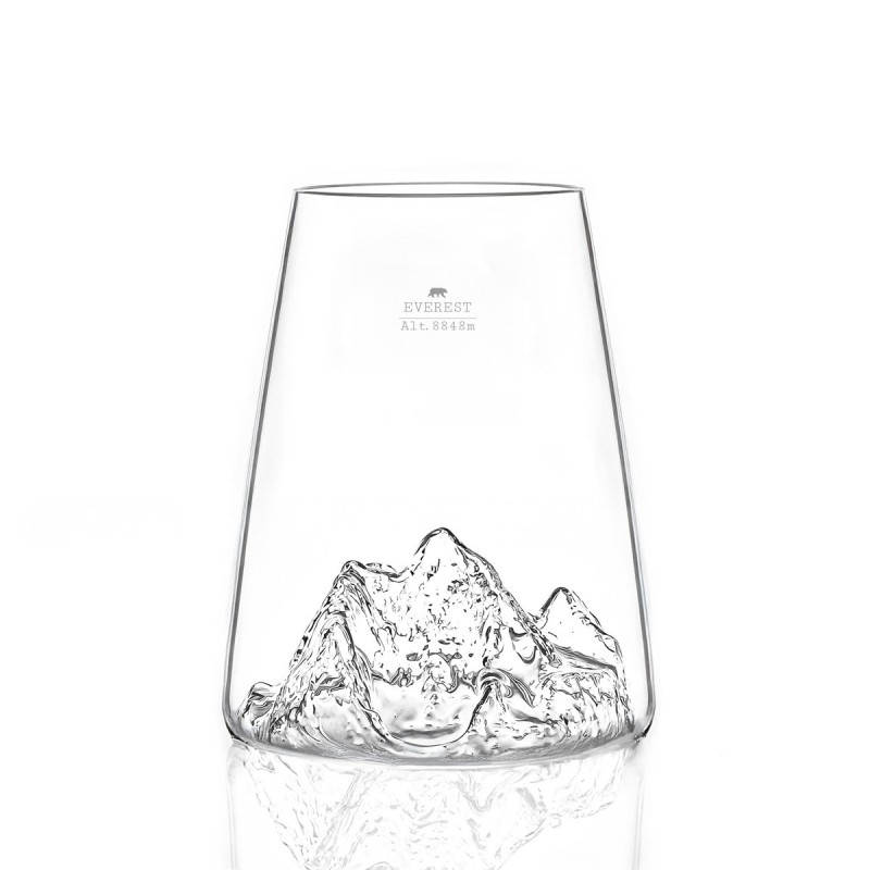 Topographic Mont Everest Verre Longdrink Borosilicate Montagne 45 cl  - Alaskan Maker