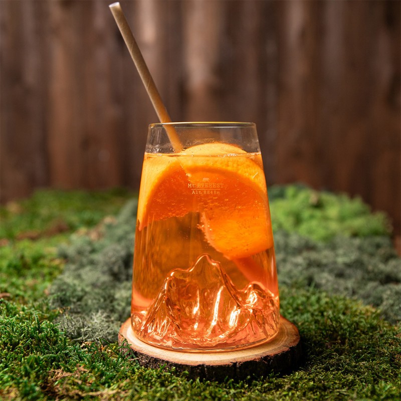 Topographic Mont Everest Verre Longdrink Borosilicate Montagne 45 cl  - Alaskan Maker