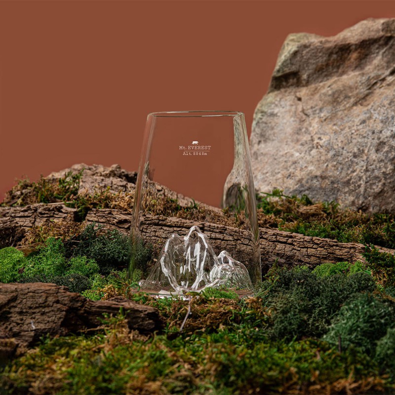 Topographic Mont Everest Verre Longdrink Borosilicate Montagne 45 cl  - Alaskan Maker