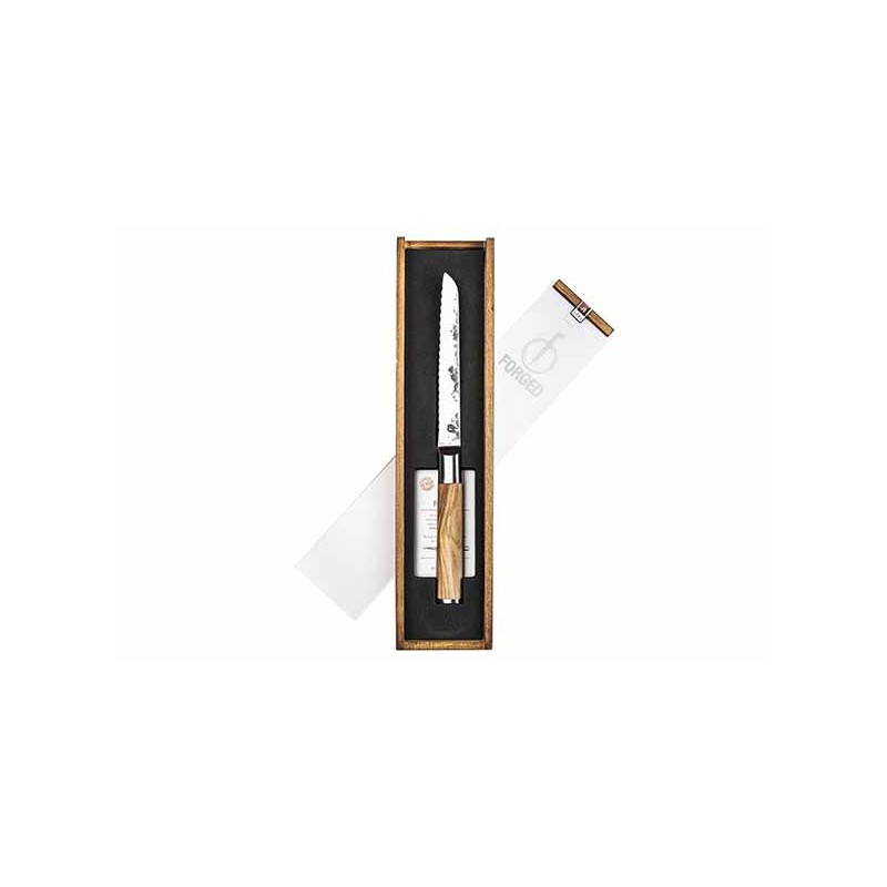 Olive Universeel Gekarteld Mes 14 cm - Forged
