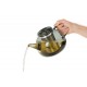 Yuna Grijs Glazen Theepot Met RVS Filter 1,6 L - Ad Hoc