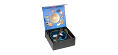 Umami Coffret Bol et Cuillère Grès Bleu pour Ramen Japonais + Baguettes Bois 