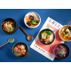 Umami Coffret Bol et Cuillère Grès Bleu pour Ramen Japonais + Baguettes Bois  - ASA Selection