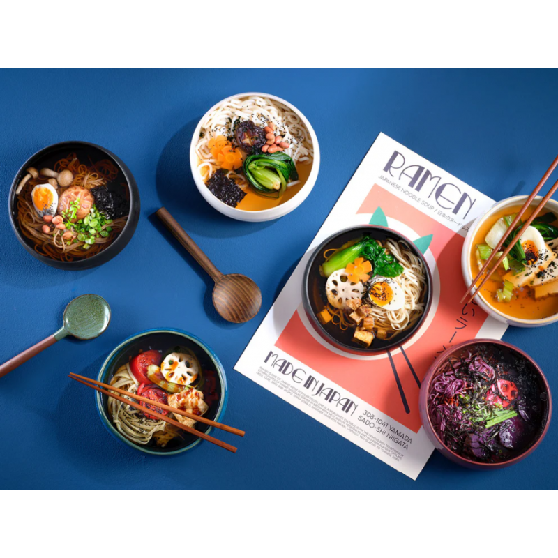 Umami Japanse Ramen Set 3 Stuks Bayou Blauw - ASA Selection