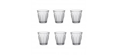 Picardie Gobelet à Eau en Verre Transparent 16 cl 7,8 cm (6 pcs) 
