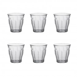 Picardie Gobelet à Eau en Verre Transparent 20 cl 8,4 cm (6pcs)  - Duralex