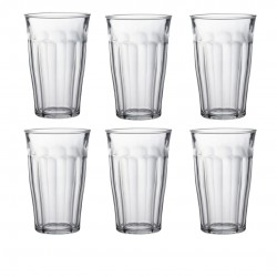 Picardie Gobelet à Eau en Verre Transparent 50 cl 14,5 cm (6pcs)  - Duralex