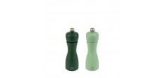 Tahiti Zout- en Pepermolen Set 15 cm Zirlion Water (groene tinten)