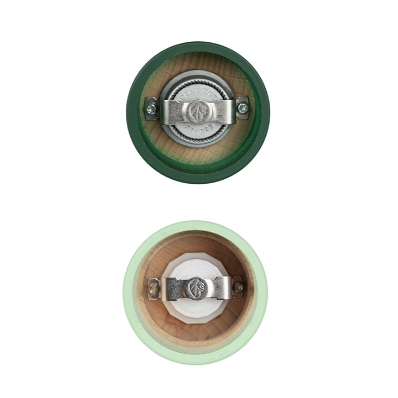 Tahiti Zout- en Pepermolen Set 15 cm Zirlion Water (groene tinten) - Peugeot