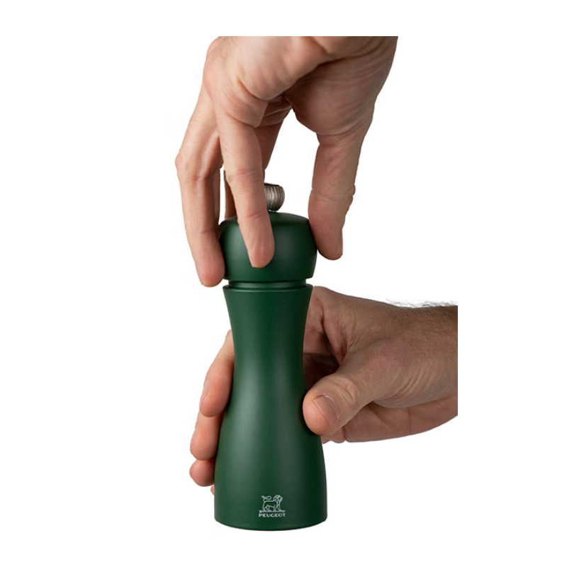 Tahiti Duo Moulins à Poivre et à Sel en Bois Zirlion 15 cm Eau (tons verts)  - Peugeot