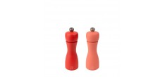 Tahiti Zout- en Pepermolen Set 15 cm Zirlion Vuur (oranje tinten)