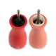 Tahiti Duo Moulins à Poivre et à Sel en Bois Zirlion 15 cm Feu (tons orangés) -N - Peugeot