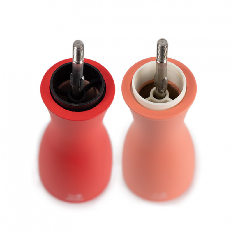 Tahiti Zout- en Pepermolen Set 15 cm Zirlion Vuur (oranje tinten) - Peugeot