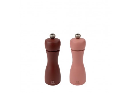 Tahiti Duo Moulins à Poivre et à Sel en Bois Zirlion 15 cm Terre (tons bruns) - Peugeot