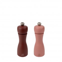 Tahiti Zout- en Pepermolen Set 15 cm Zirlion Aarde (bruine tinten) - Peugeot
