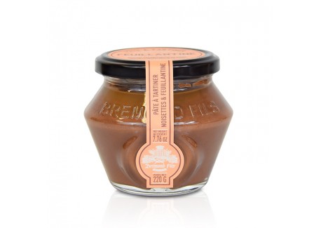 Pâte à Tartiner Crunchy Noisettes Lait et Feuillantine 220 g  - Maison Brémond