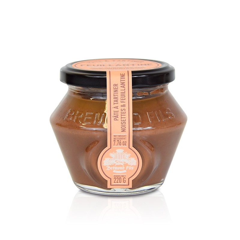 Pâte à Tartiner Crunchy Noisettes Lait et Feuillantine 220 g  - Maison Brémond