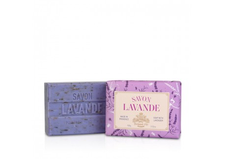Natuurlijke vaste en Exfoliërende Zeep met Provençaalse Lavendel 100 g - Maison Brémond