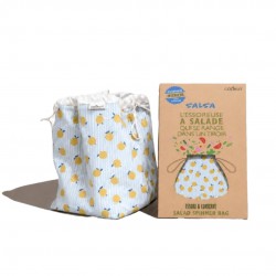 Salsa Essoreuse Sac à Salade Imperméable avec Filet 2-en-1 Citrons Jaunes - Cookut