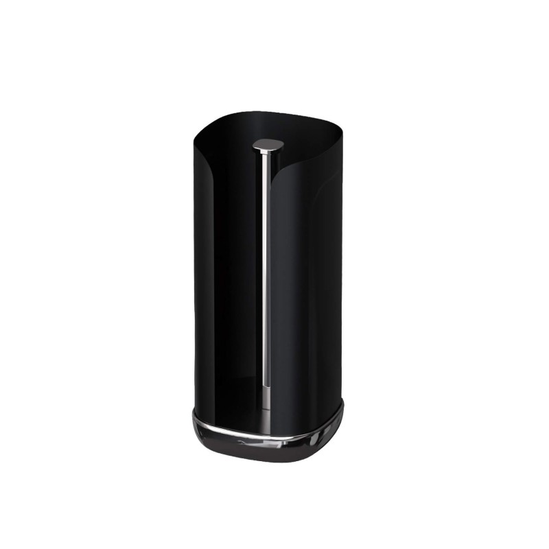 Cubo Keukenrolhouder in Mat Zwart Gepoedercoat Staal 33 cm - Siegwerk