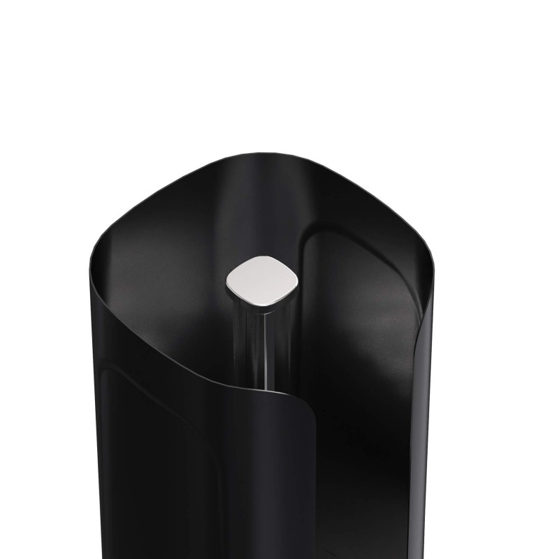 Cubo Keukenrolhouder in Mat Zwart Gepoedercoat Staal 33 cm - Siegwerk