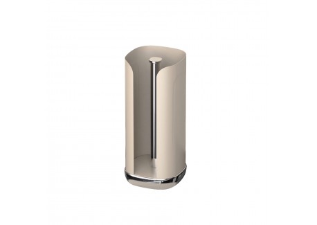 Cubo Porte Rouleau Essuie Tout Acier Thermolaqué Beige Sable Mat 33 cm  - Siegwerk