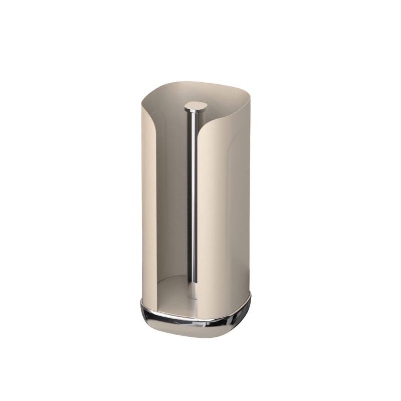 Cubo Porte Rouleau Essuie Tout Acier Thermolaqué Beige Sable Mat 33 cm  - Siegwerk