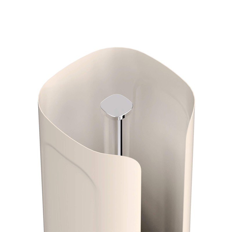 Cubo Keukenrolhouder in Mat Zandbeige Gepoedercoat Staal 33 cm - Siegwerk