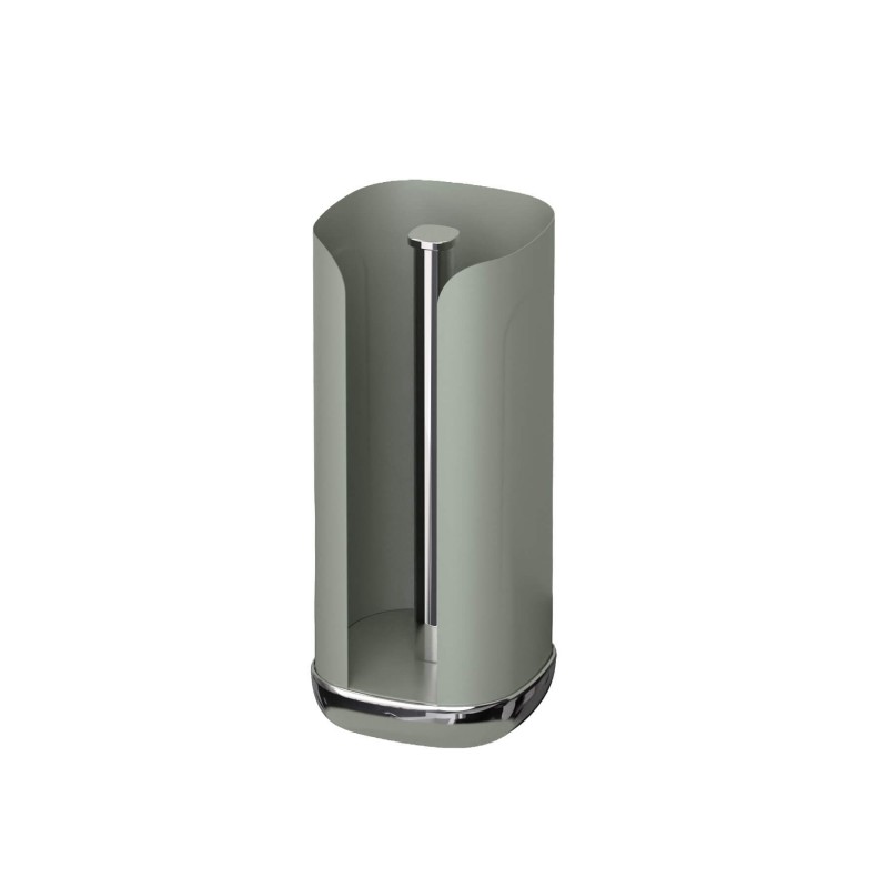 Cubo Porte Rouleau Essuie Tout Acier Thermolaqué Vert Sauge Mat 33 cm  - Siegwerk