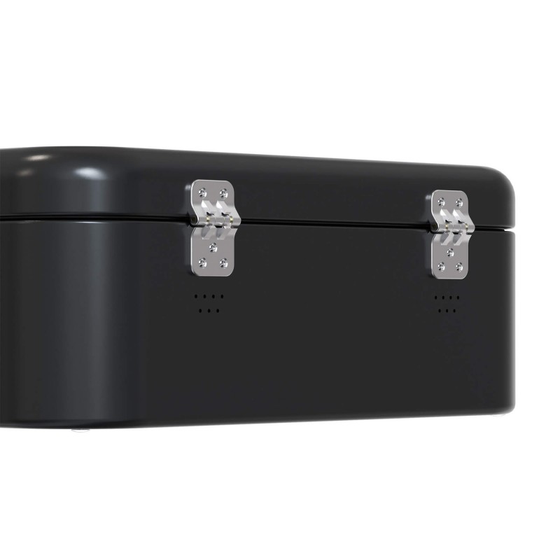 Panova Boîte à Pain Rectangulaire Acier Thermolaqué Noir Mat 41x16x22 cm  - Siegwerk