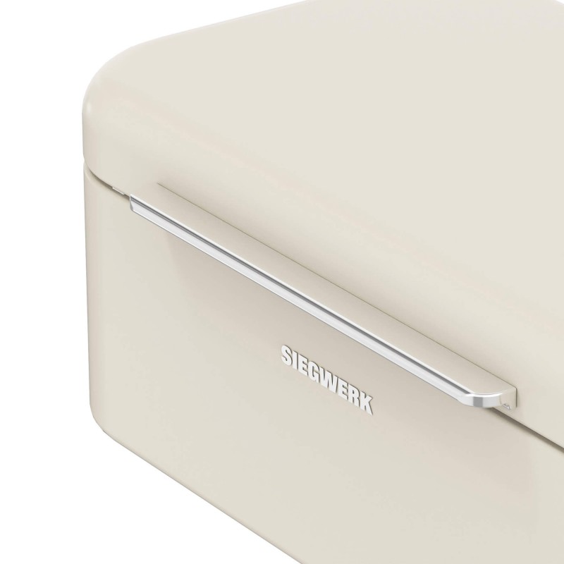 Panova Boîte à Pain Rectangulaire Acier Thermolaqué Beige Mat 41x16x22 cm  - Siegwerk