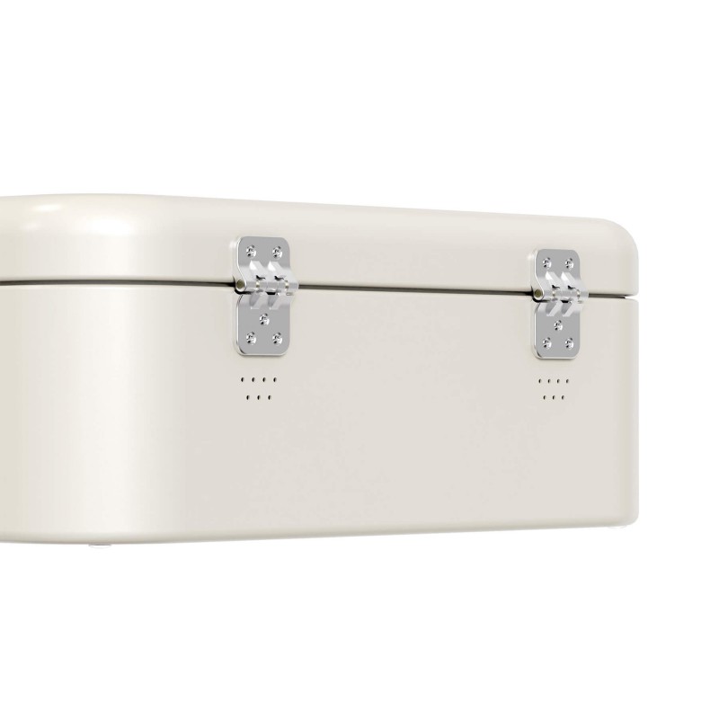 Panova Rechthoekige Broodtrommel in Mat Beige Gepoedercoat Staal 41x16x22 cm - Siegwerk