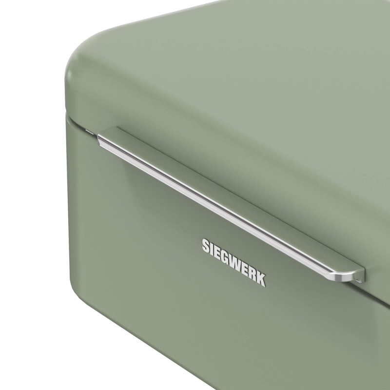 Panova Boîte à Pain Rectangulaire Acier Thermolaqué Vert Sauge 41x16x22 cm  - Siegwerk
