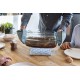 Cocotte Rechthoekige Ovenschaal in Glas 4,3 L + Deksel 2,3 L 36 x 22 cm - Pyrex