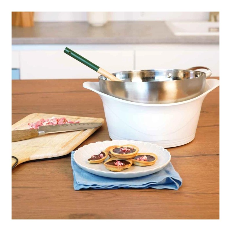Bol Cul de Poule Spécial Bain Marie en Inox pour l'Incroyable Cocotte 24 cm  - Cookut