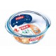 Cocotte Plat à Four en Verre Rond 2,2L + Couvercle 0,8L 27x23 cm  - Pyrex