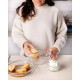 Cocotte Plat à Four en Verre Rond 2,2L + Couvercle 0,8L 27x23 cm  - Pyrex