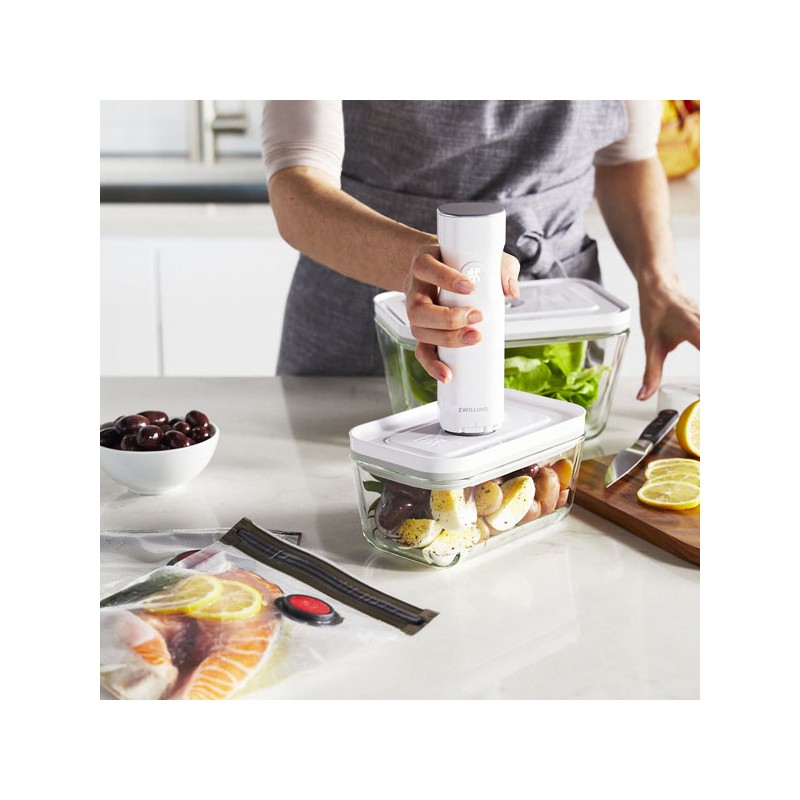 Fresh&Save Boite Sous-Vide en Verre Transparent avec Couvercle L 2L 21x14 cm  - Zwilling