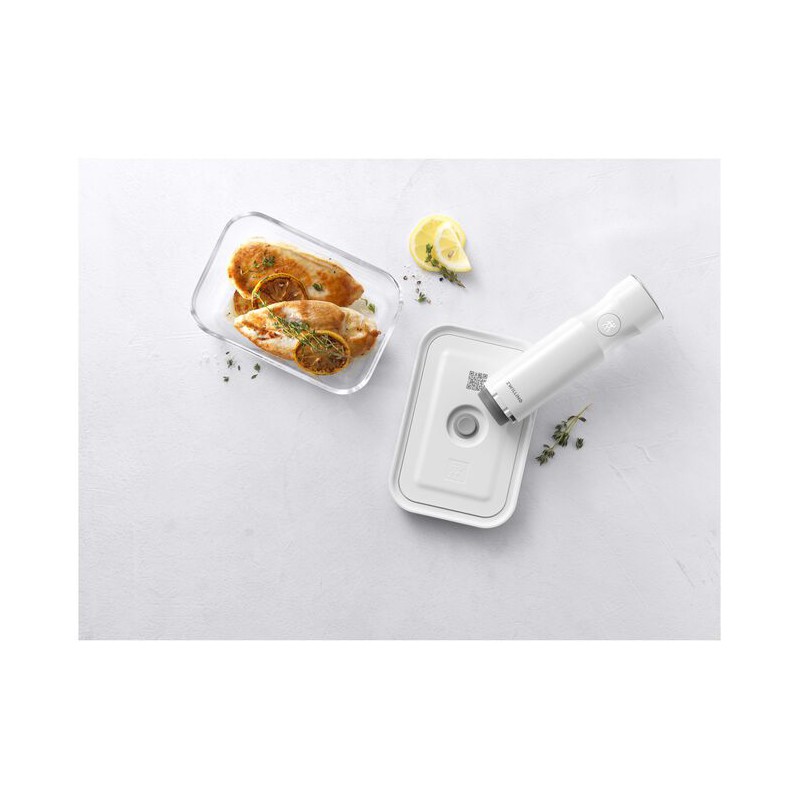 Fresh & Save Vacuüm Glazen Bewaardoos Transparant met Deksel L 2L 21x14 cm - Zwilling