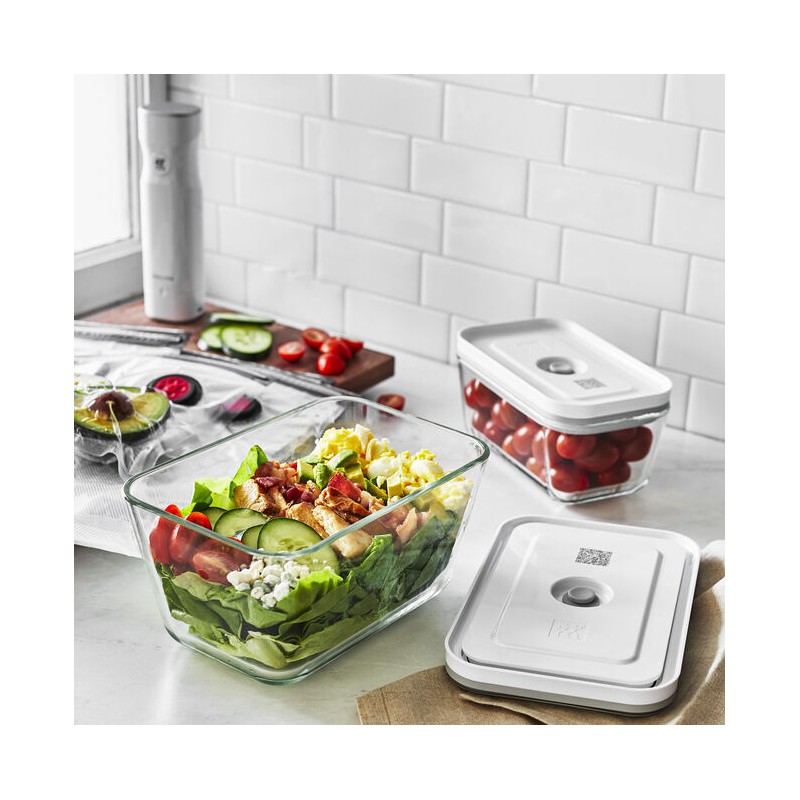 Fresh&Save Boite Sous-Vide en Verre Transparent avec Couvercle L 2L 21x14 cm  - Zwilling