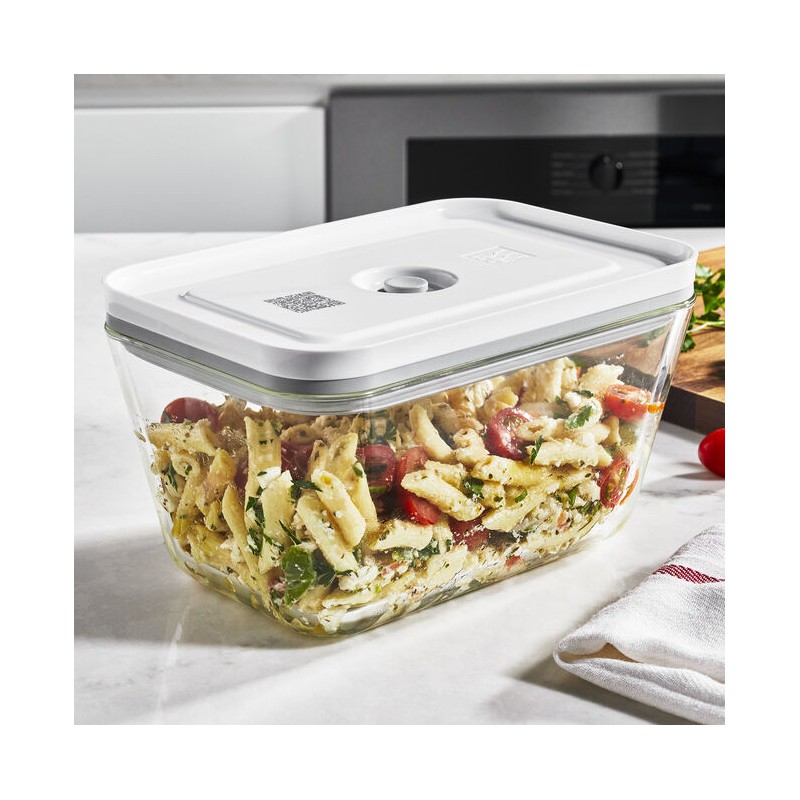Fresh & Save Vacuüm Glazen Bewaardoos Transparant met Deksel L 2L 21x14 cm - Zwilling