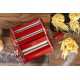 Atlas + Design Handmatige Italiaanse Pastamachine Mat Rood Chrome - Marcato