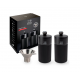 Night Chic Coffret Moulin Poivre et Moulin Sel Zirlion Line 12cm Noir Mat  - Peugeot