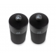 Night Chic Coffret Moulin Poivre et Moulin Sel Zirlion Line 12cm Noir Mat  - Peugeot