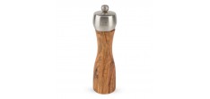 Fidji Moulin à Sel 20 cm Bois d'Olivier et Inox Zirlion 