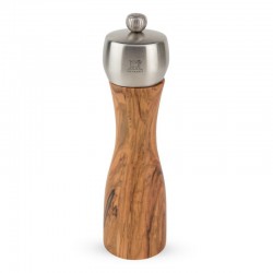 Fidji Moulin à Sel 20 cm Bois d'Olivier et Inox Zirlion  - Peugeot