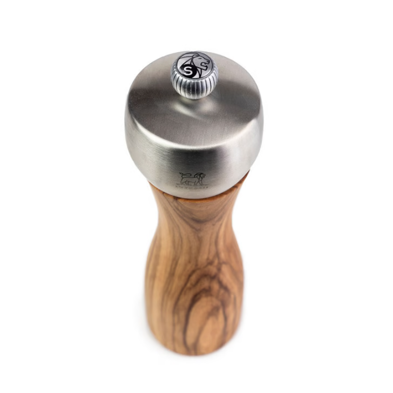 Fidji Moulin à Sel 20 cm Bois d'Olivier et Inox Zirlion  - Peugeot