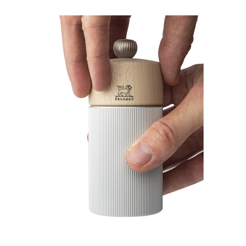 Line Zoutmolen 12 cm Aluminium en Natuurlijk Hout Zirlion - Peugeot